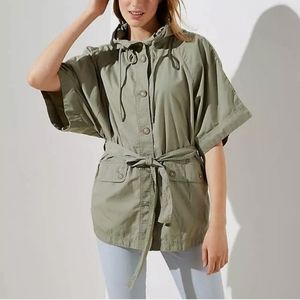 LOFT HOODED PONCHO JACKET Size S